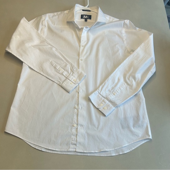 Expressmen 1MX Men's Classic White Dress Shirt. size XL - Picture 9 of 13